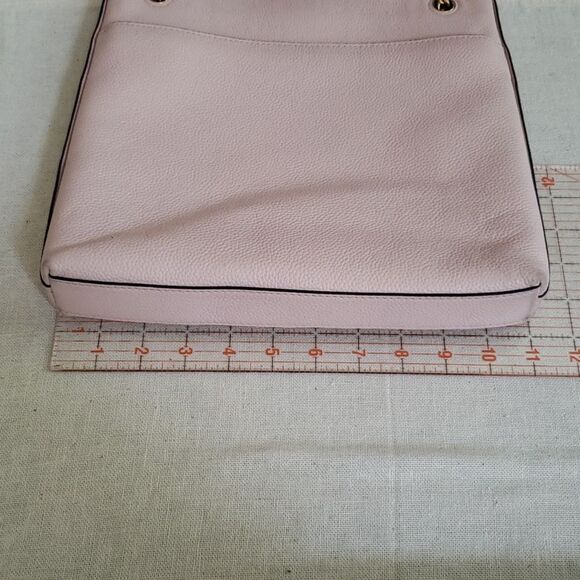 Tory Burch Everly Blush Pink Pebbled Leather Swingpack Bag Crossbody Elle Woods - Picture 6 of 11